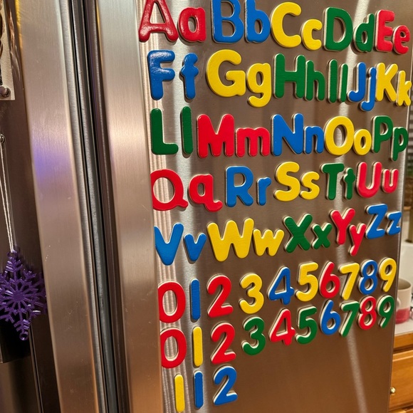 Magnetic Alphabet For Fridge Kids Learning Activity Colorful Magnetic Alphabet - Picture 4 of 6